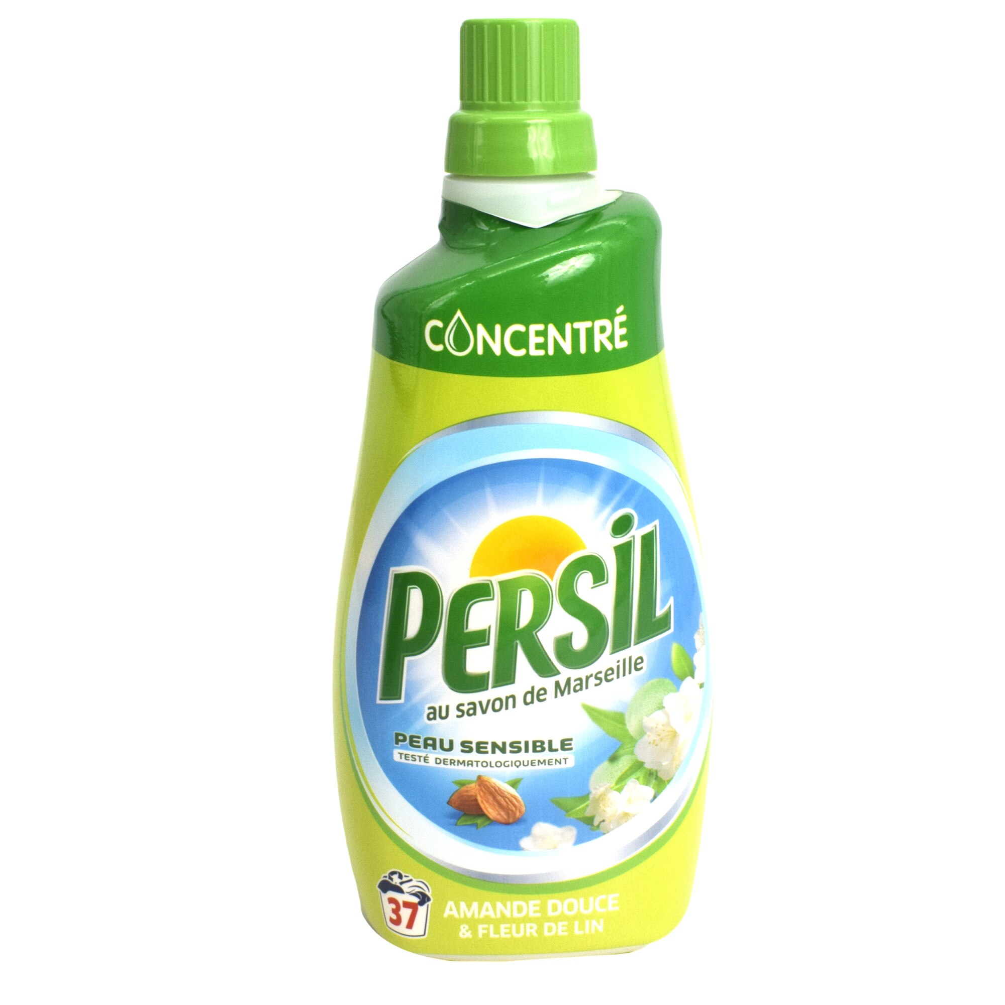 Detergent de rufe lichid, Persil, concentrat, parfum de migdale si flori de in, 37 spalari, 1.295 L